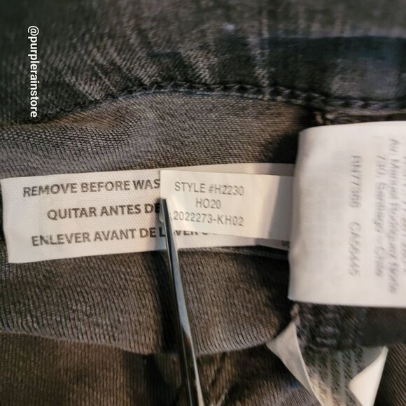 Madewell Jeans 26 Mid Rise 9" Skinny Black Sea Wash Tummy Control Stretch Denim - Picture 8 of 14